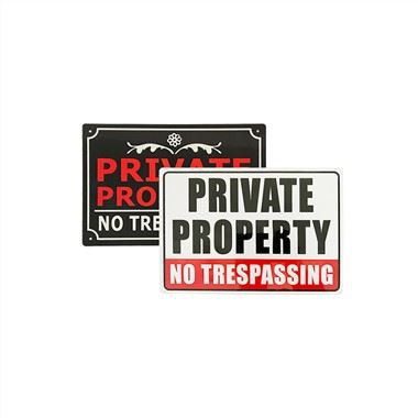 무단 침입 개인 재산 표지판 없음