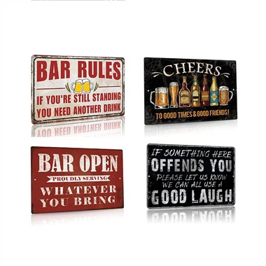 빈티지 바 펍 재미있는 표지판